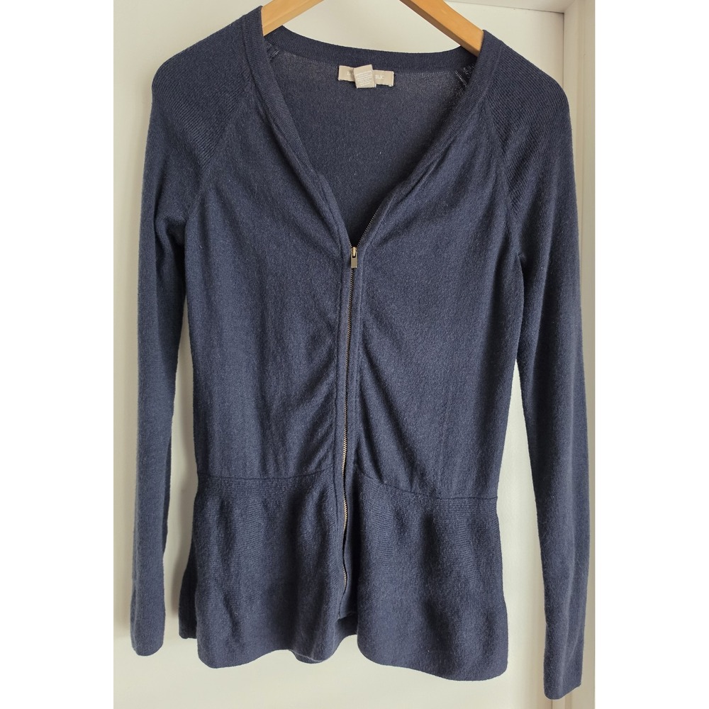 Banana Republic Cardigan Women S Navy Blue Long Sleeve Round Neck Sweater Top